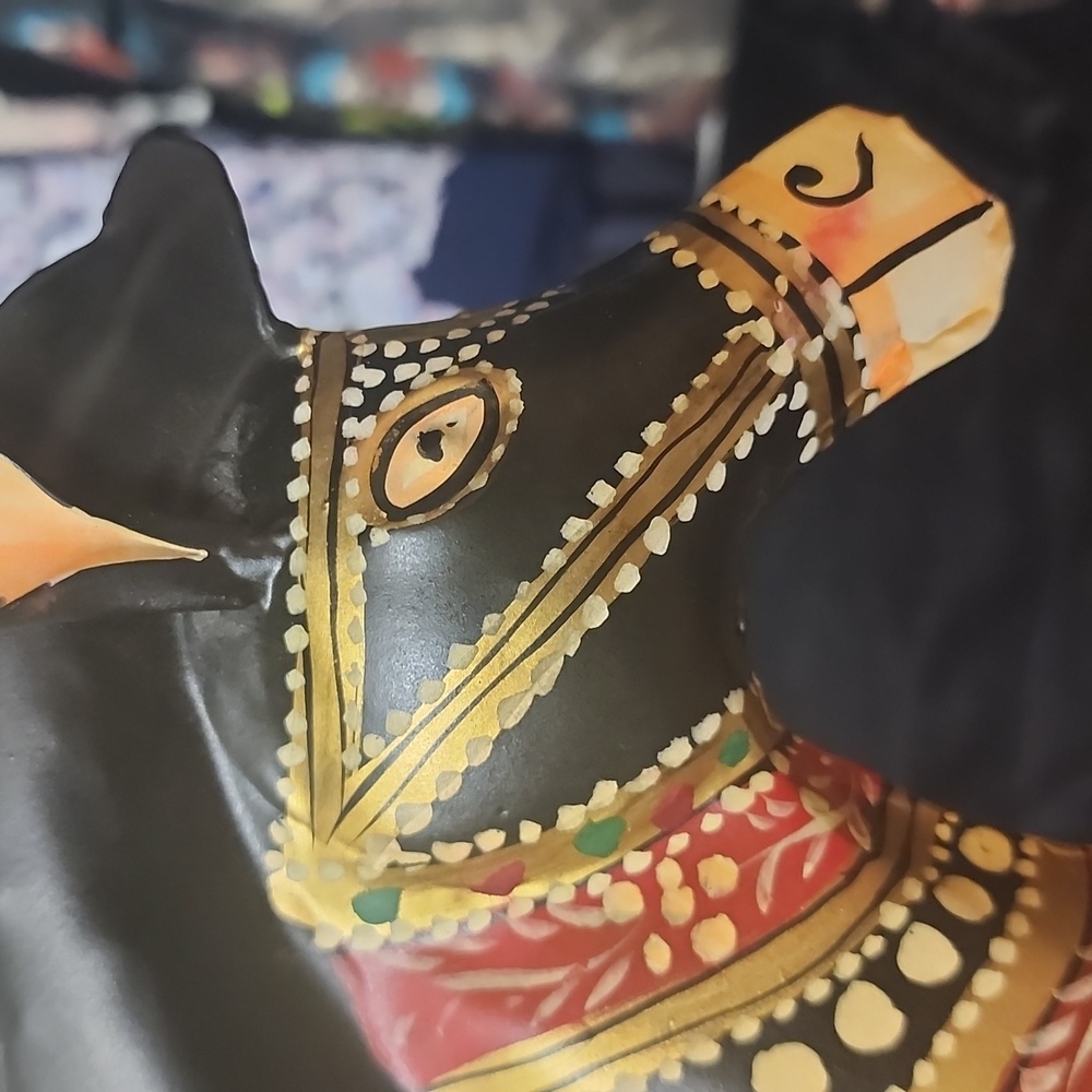 Hand Painted Metal Rocking Horse - Picture 7 of 11